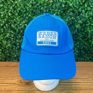 Weber Ranch Blue Agave Vodka Blue Mesh Snapback Hat Cap